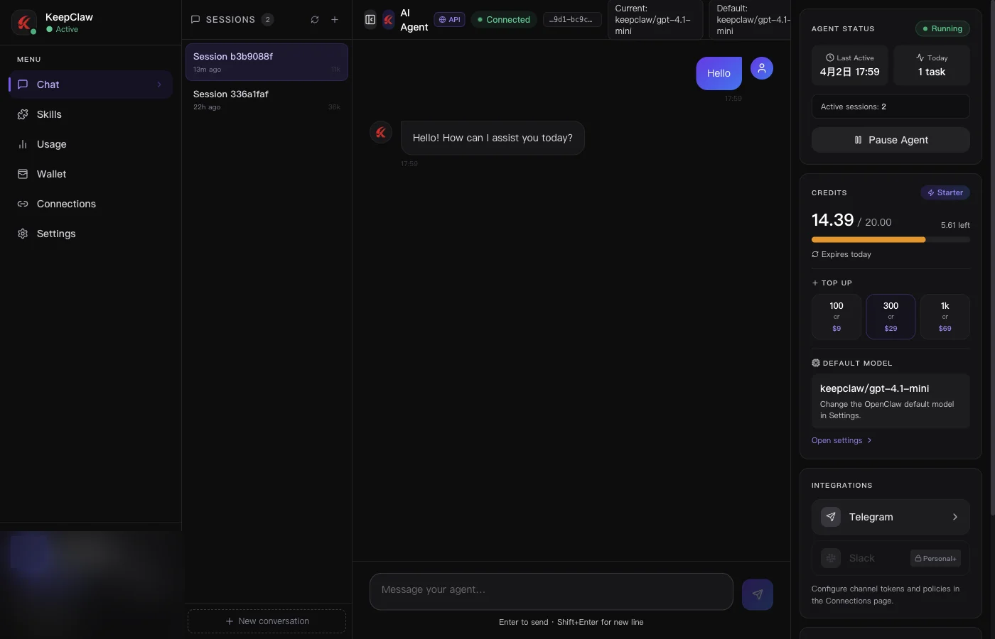 Chat interface